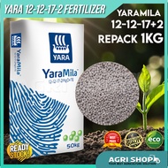 Agrishop YaraMila 12-12-17 +2MgO +TE (1KG) Baja YaraMila Compound Fertilizer Yara Baja Subur (Pherot