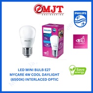 PHILIPS LED MINI BULB E27 4W 6500K INTERLACED OPTIC EYE COMFORT
