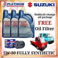 Suzuki Multicab Change Oil Bundle Platinum Engine Oil 5W-30 Fully Synthetic