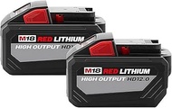 18V 8.0Ah/12.0Ah Replacement 15-Cells Red Lithium Ion Battery - Compatible with Milwaukee M18 48-11-