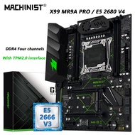 MACHINIST X99 MR9A PRO Motherboard，TPM2.0  Interface Optional Xeon E5 2666 V3 CPU And DDR4 16GB RAM 