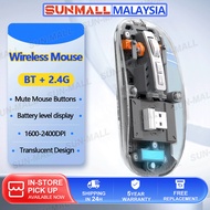 Mouse Wireless Bluetooth Silent Gaming/Office RGB Lighting Rechargeable BT5.2 & 2.4G Mode Portable