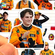 TRUE LOVE Oscar Piastri McLaren F1 Driver Waterproof Sticker Decals - 25 Unique Designs (B-Style)