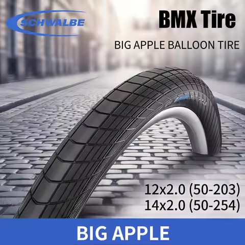 SCHWALBE BIG APPLE 12x2.0 14x2.0 Balance Bike Tire for 12inch and 14inch BMX Bicycle Tire without Pa