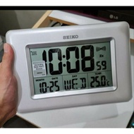Seiko Digital Alarm Calendar Thermometer Table Wall Clock