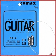 CVMAX 10PCS Electric Guitar String, Carbon Steel Silver Single String Replacement, Premium RX-2 Mode