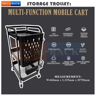 * NEW ARRIVAL * 3 Tier Metal Trolley/Multifunction Mobile cart/Storage Rack/Kitchen Trolley [100% Steel]