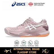ASICS Women's Gel Resolution 9 Tennis Training Shoes Pink Orange