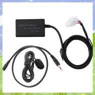 (5+7)Pin Car Digital Music CD Changer Adapter USB AUX Bluetooth Music Disc Box for