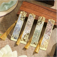 Retro Metal Bookmark Hollow Bronzing Book Mark With Tassel For Reader Writers Lovers Students Statio