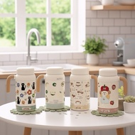 TERMOS 1L drinking bottle thermos mug Coffee Handle Vacuum Coffee cup Stainless 316 1000ml (kitkat)