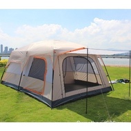 [  ] Camel 8-12 person Large Camping tent Waterproof Family Tent Outdoor tent 6MZK KDPB UZ9P WJ3P AL