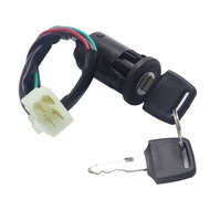 [HOT XKWKZMZLLGD 601]┅﹊▧ Motorcycle Electric Door Lock 4 Male Plug Ignition Key Switch For 50cc 110cc 125cc 150cc 250cc ATV QUAD Dirt Bike Accessories