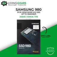Samsung SSD 980 Series M.2 PCIE 3.0 GEN3X4 NVME 1.4 SSD For Desktop/Notebook (250GB/500GB/1TB)