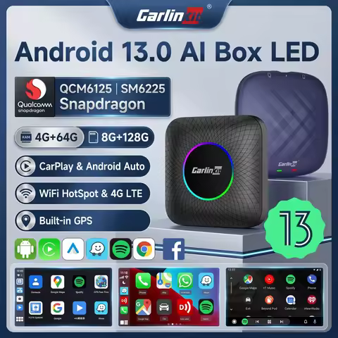 2026 CarlinKit CarPlay AI Box Android 13.0 128G SM6225 Android Auto Wireless CarPlay Adapter 2.4+5G 