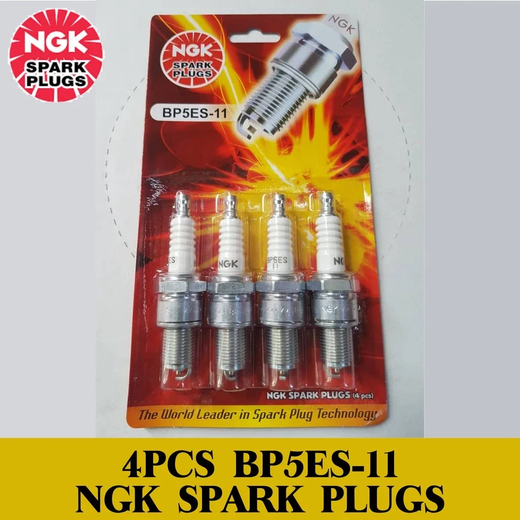 NGK (BP5ES/BP5ES-11) Proton Saga Wira 1.5 Spark Plug Set (4pcs)