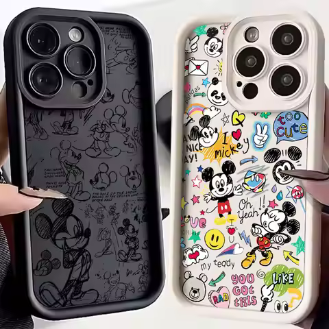 Disneies Cartoon Cute Mickey Phone Case For Vivo Y28 Y03 Y17s Y19s Y100 Y78 Y36 Y27 Y16 Y77 Y75 Y35 