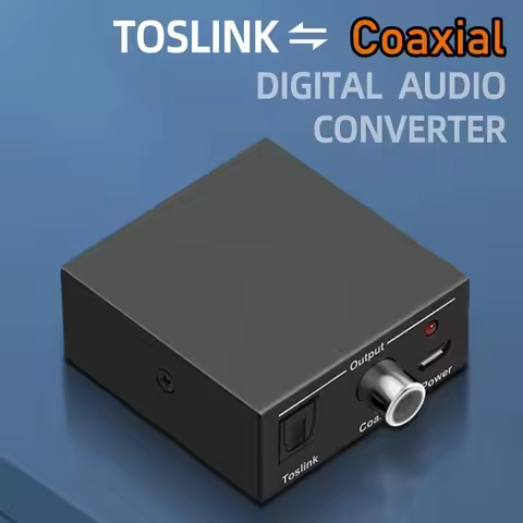 2025 Digital audio converter Bi-directional RCA Digital coaxial to optical toslink converter Optical