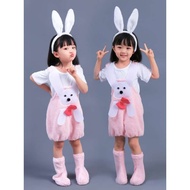 Children's Bunny Costume Children's Day Costume Bunny Good Cartoon Style Kindergarten Animal Costume