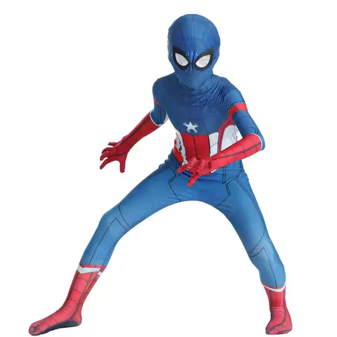 Kids Spider-Man Costume Far From Home Iron Spiderman Cosplay Zentai Spiderman Superhero Bodysuit Jum