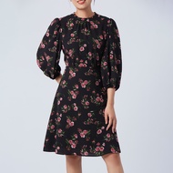 ESPADA เดรสลายดอกไม้ทรงแฟลร์ ผู้หญิง | Floral Print Fit and Flare Dress (Wash & Wear) | 01051