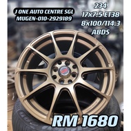 AOW THAI ZE40 17 INCH VIOS YARIS MYVI ALZA WIRA WAJA GEN2 PERSONA HONDA HATCHBACK CITY JAZZ ALMERA