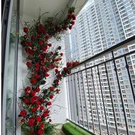 Beautiful Rose Vines, 1m7 Long Vines - Artificial Silk Flowers, Decorative Fake Vines
