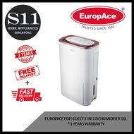 EUROPACE EDH 6161T 3-IN-1 DEHUMIDIFIER (16L)  - 3 YEARS WARRANTY