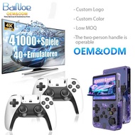 R R36S with Handle Open Source Handheld Game Console Portable Retro Nostalgic Game Console r36s Hand