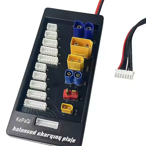 1PCS Six-in-One High-Quality XT90 XT30 EC3 EC5 T XT60 Charging Pad for Model Aircraft Batteries Univ