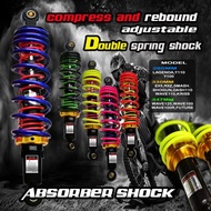 UNIVERSAL ABSORBER SHOCK 330MM 347MM 280MM EX5 WAVE125 KRISS RXZ SRL DOUBLE SPRING