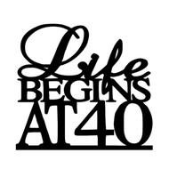 40th Birthday Cake Topper