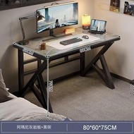 電腦枱 [岩板桌面]阿瑪尼灰 80/100cm 電競枱 遊戲檯 寫字枱 Computer Desk Game 辦公枱 Office 電腦桌 N-22411 B