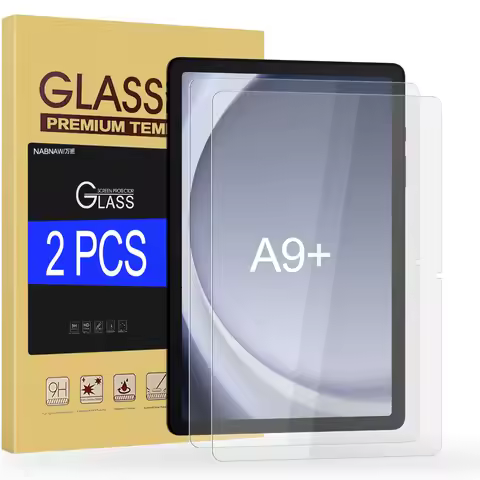 2 Pieces HD Scratch Proof Screen Protector Tempered Glass For Samsung Galaxy Tab A9+ A9 Plus SM-X210