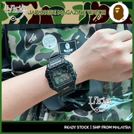 Bape A BATHING APE Watch Black Soul Digital Watch Unisex Adjustable Strap No Magazine