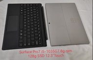 Surface Pro7 i5-1035G7 8g ram 128g SSD 12.3"Touch