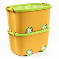 Childrens Toy Storage Box Plastic Organizer Bin for Clothes Snacks Universal Space Saving Container 