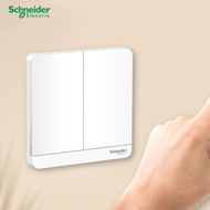 Schneider Electric AvatarOn Switch 2 Gang 1 Way White LED - E8332L1LED_WE_G3