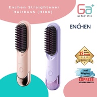 Enchen Hair Straightener Brush for Women Portable Hair Straightener Comb with 4 Temps USB-C Recharge