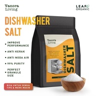 MESIN Yasa.store1 Premium Dishwasher Salt VANORA LIVING 1KG, Dishwashing machine Salt