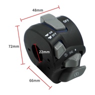 ZXH Motorcycle Handlebar Seat Combination Switch Iluminated LED Nine-In-One Function Horn Electric