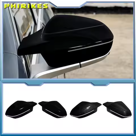 Side Wing Rearview Mirror Cover Cap For BMW 7 I7 I5 5 Series G60 G61 G68 G70 G90 2023-2024 M3 Carbon