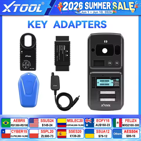 XTOOL KC501 KC100 KS01 M821 M822 CAN FD AIl Key Lost key Programming For Benz/Toyota/VW/BMW Work Wit