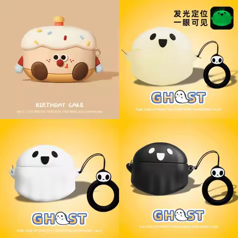For Bose QuietComfort Ultra Case 3D Cute Cake Silicone Soft Case Bose QuietComfort EarBuds II Clear 
