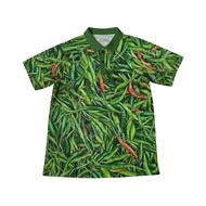 HIJAU JDS - Men's Fullprint Green Chili Green Chili Jersey Unique Custom Jersey