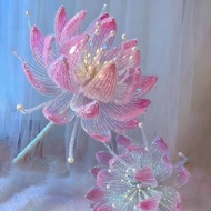 特价好物七彩寒薇花莲花扭扭棒手提花灯diy材料中秋国庆节送儿童节日礼物Colorful cold Wei flower lotus twist stick portable lantern dsdf