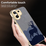 Casing For Vivo X200 Fe X200FE Case Electroplating lucky deer pattern Shockproof Phone Case Cover