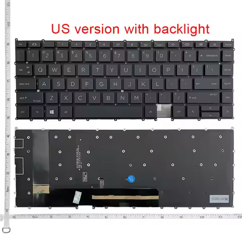 GZEELE New US With/Without Backlit For HP EliteBook x360 1040 G7 1040 G8 English laptop keyboard