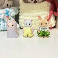 Sylvanian families ghost silk paint