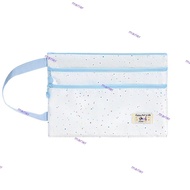MARIER Handbag, Three Layers Large Capacity File Bag, INS Polka Dot Design A4/A5 Exam Papers Storage